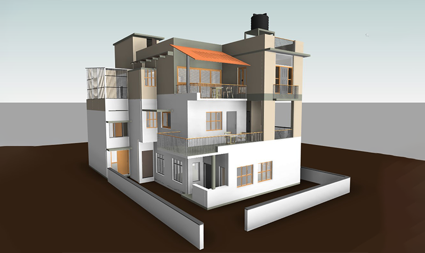 Kukkaje House Extension – Sanjay Nagar
